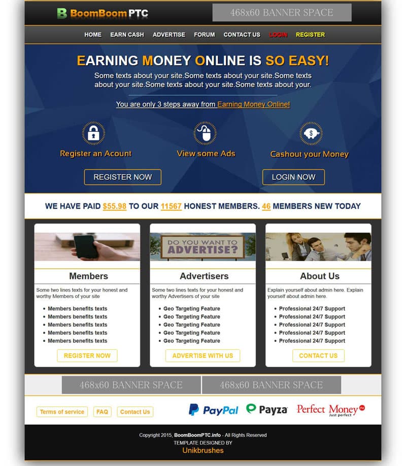 Archived UnikBrushes website template 4