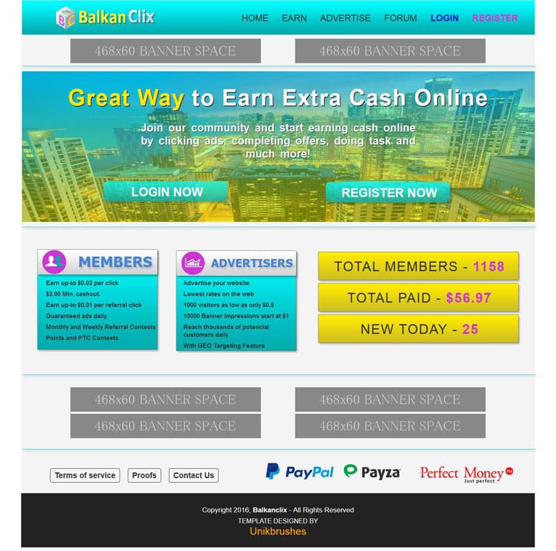 Archived UnikBrushes website template 5