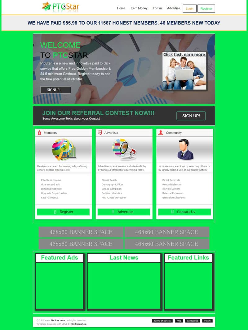 Archived UnikBrushes website template 7