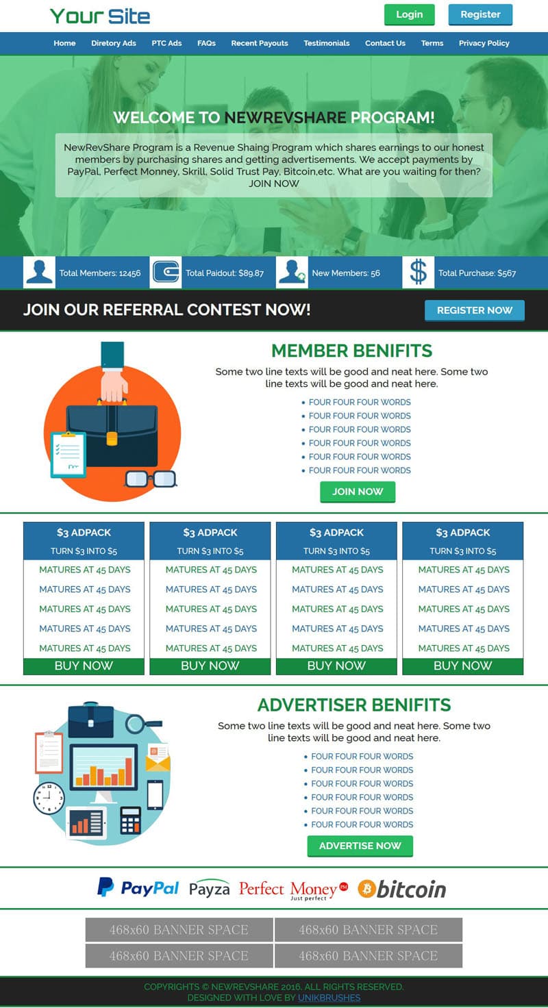 Archived UnikBrushes website template 9