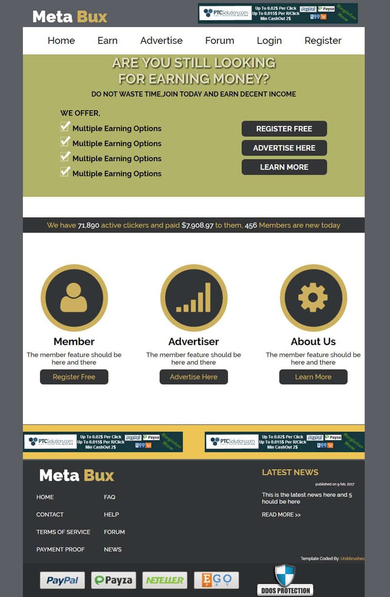 Archived UnikBrushes website template 12