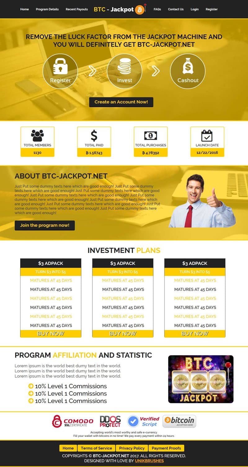 Archived UnikBrushes website template 13