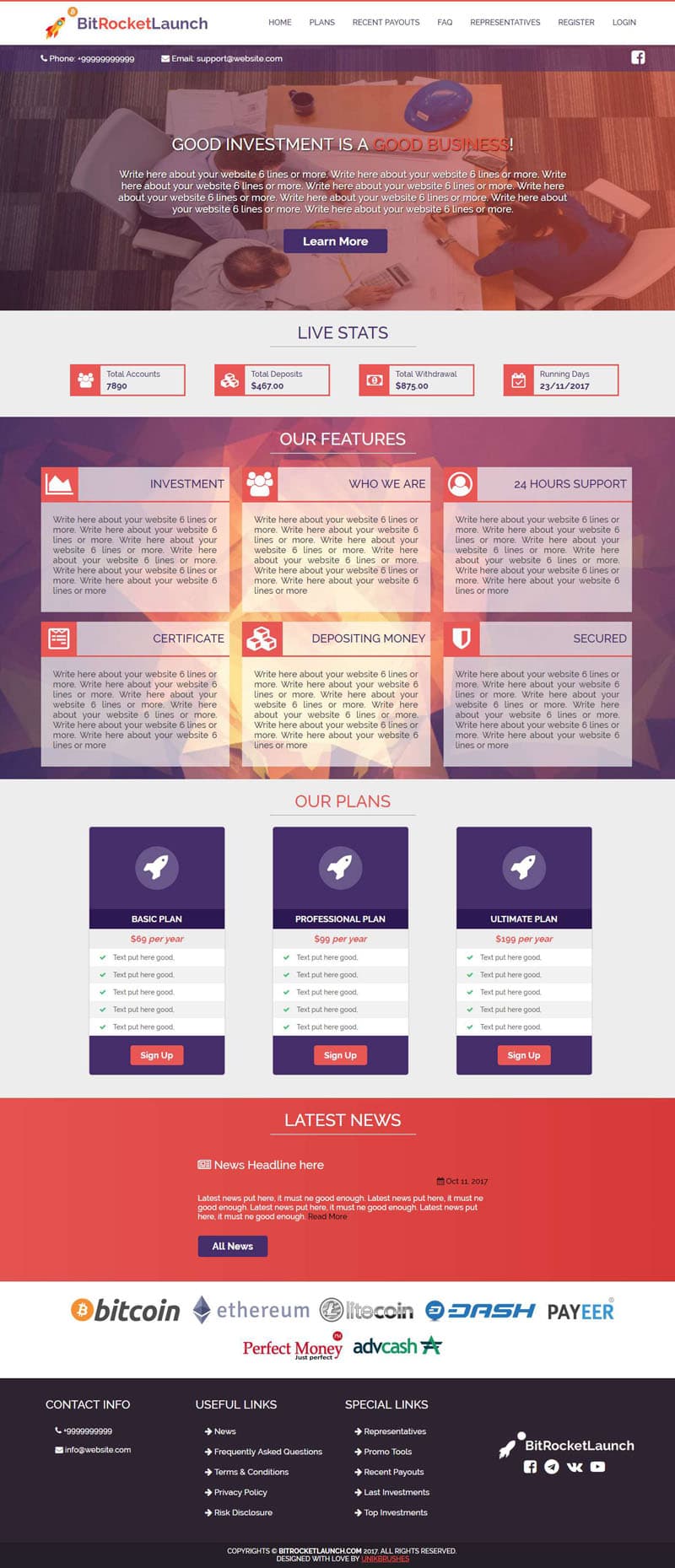 Archived UnikBrushes website template 23
