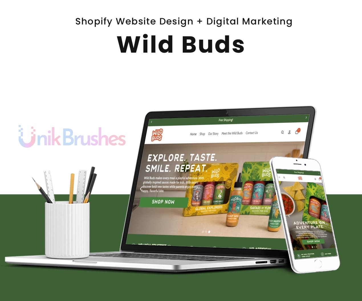 Portfolio preview for Wild Buds