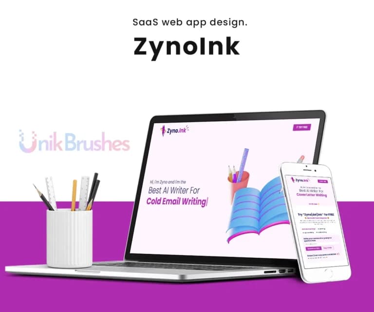 Portfolio preview for Zynoink