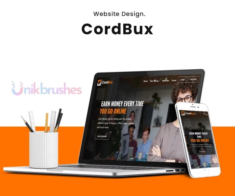 Portfolio preview for Cordbux