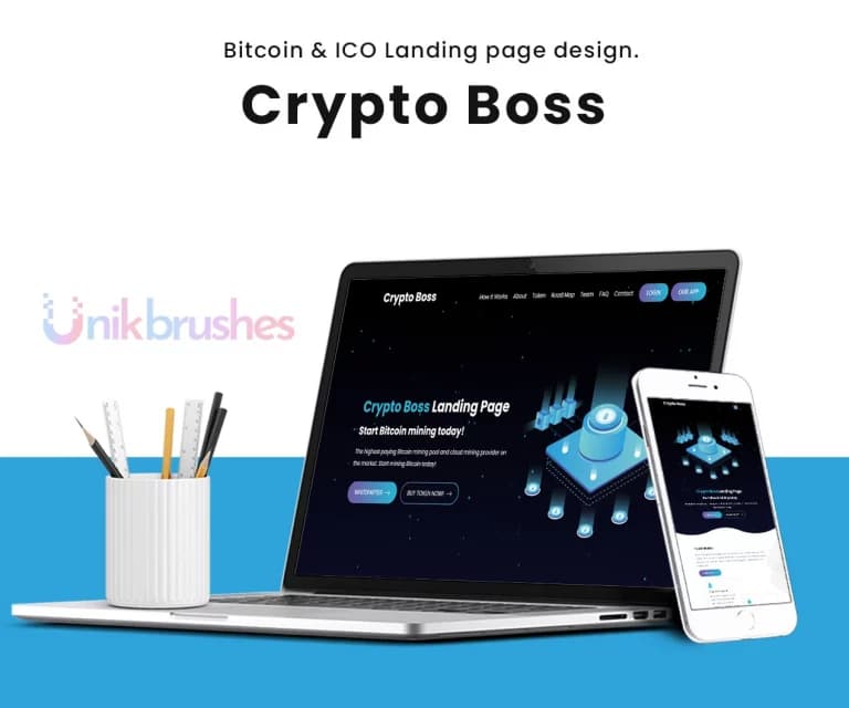 Portfolio preview for Crypto Boss