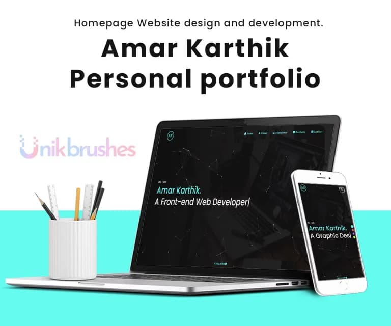 Portfolio preview for Amar Karthik