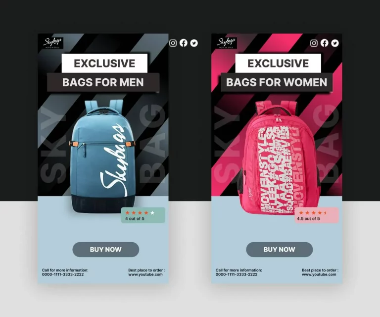 Portfolio preview for Skybags
